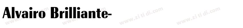 Alvairo Brilliante字体转换